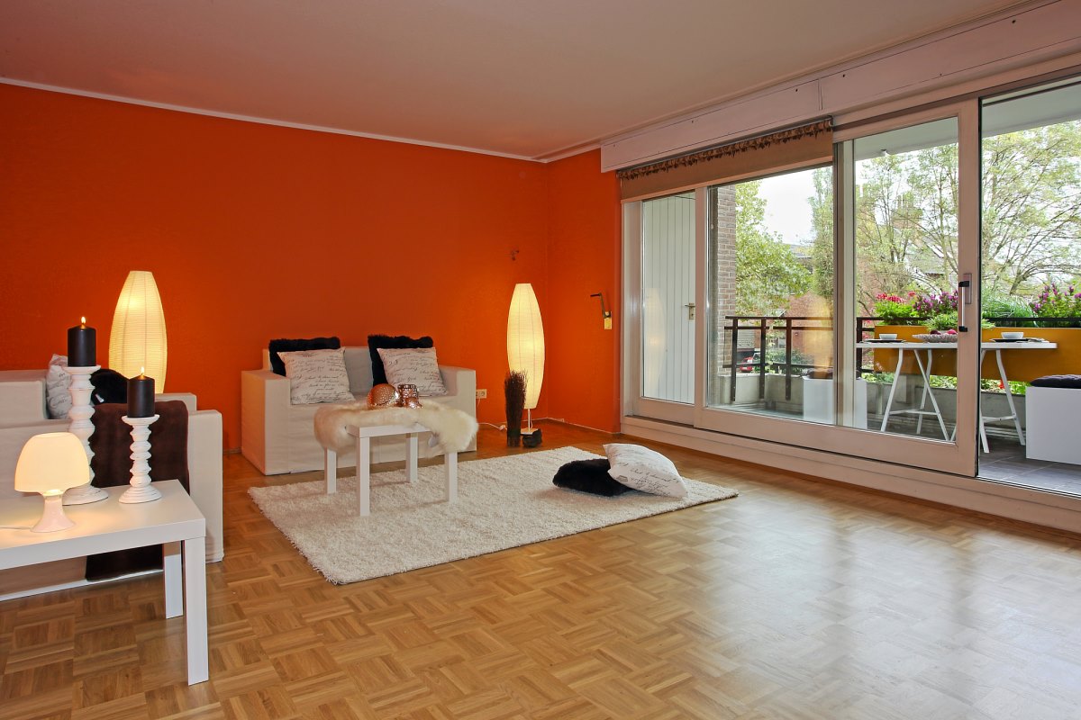 Wohnzimmer, gestaged